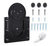 Steel Dart Board Hanging Kit - Wall Mount Brackets (Black)