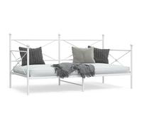 Steel Day Bed Single Bed Frame Metal Guest Bed No Mattress Black