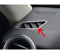 Steel Defrost Vent Cover for DUSTER 2 II Mk2-2pcs Stainless Plate Interior Dashboard Dash Trim Kit Accessories