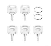 Steel Dispenser Keys for Tork 1100 Steel Dispenser Keys for | Complete 5-key set, includes 2 rings, prevents loss, for ideal for spare storage, daily maintenance