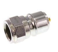 Steel DN 10 Coupling For Washing Machine Plug G 3/8 inch Male Threads Double Shut-Off