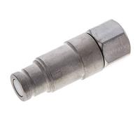 Steel DN 10 Flat Face Hydraulic Plug G 1/2 inch Female Threads ISO 16028 CEJN Pressure Eliminator D 19.7mm