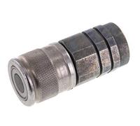Steel DN 10 Flat Face Hydraulic Socket G 1/2 inch Female Threads ISO 16028 D 19.7mm