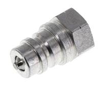 Steel DN 10 Hydraulic Coupling Plug G 3/8 inch Female Threads ISO 7241-1 A D 16mm
