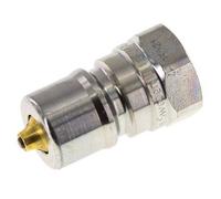 Steel DN 10 Hydraulic Coupling Plug G 3/8 inch Female Threads Pressure Eliminator ISO 7241-1 B D 19.1mm