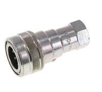 Steel DN 10 Hydraulic Coupling Socket G 3/8 inch Female Threads ISO 7241-1 B D 19.1mm