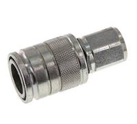 Steel DN 10 Hydraulic Coupling Socket M18x1.5 Female Threads ISO 7241-1 A D 17.3mm