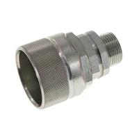 Steel DN 12.5 Hydraulic Coupling Plug 15 mm L Compression Ring ISO 14541/8434-1 D M36 x 2