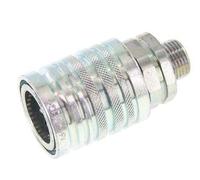 Steel DN 12.5 Hydraulic Coupling Socket 12 mm L Compression Ring ISO 7241-1 A/8434-1 D 20.5mm
