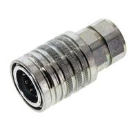 Steel DN 12.5 Hydraulic Coupling Socket G 1/2 inch Female Threads ISO 7241-1 A D 20.5mm