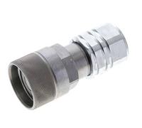 Steel DN 12.8 Flat Face Hydraulic Plug G 3/4 inch Female Threads ISO 16028 D M36 x 2