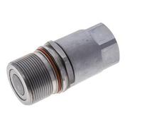 Steel DN 15 Flat Face Hydraulic Socket G 1 inch Female Threads ISO 16028 D M43 x 2