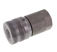 Steel DN 19 Flat Face Hydraulic Socket G 3/4 inch Female Threads ISO 16028 D 30mm