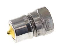 Steel DN 25 Hydraulic Coupling Plug G 1 inch Female Threads Pressure Eliminator ISO 7241-1 B D 37.8mm