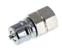 Steel DN 25 Hydraulic Coupling Plug M30x1.5 Female Threads ISO 7241-1 A D 34.3mm