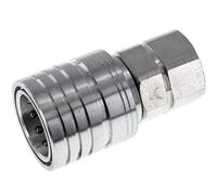 Steel DN 25 Hydraulic Coupling Socket M30x1.5 Female Threads ISO 7241-1 A D 34.3mm