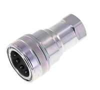 Steel DN 50 Hydraulic Coupling Socket G 2 inch Female Threads ISO 7241-1 B D 63.2mm