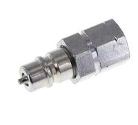 Steel DN 6.3 Hydraulic Coupling Plug G 1/4 inch Female Threads ISO 7241-1 A D 12mm