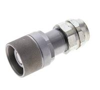 Steel DN 8.7 Flat Face Hydraulic Plug G 3/8 inch Female Threads ISO 16028 D M30 x 2