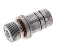 Steel DN 8.7 Flat Face Hydraulic Socket G 3/8 inch Female Threads ISO 16028 D M30 x 2