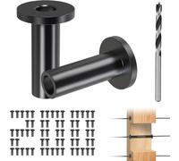Steel DN Mate 200 Pack Black Cable Railing Protector Sleeves 1/8 for Wire Rope Cable, T316 Protective Sleeves for Wood Post, T316 Stainless Steel Marine Grade DB18