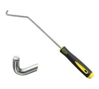 Steel Door Handle Removal Tool With Precision Hook And Anti Slip Grip For Car Trim Panel Extraction Yellow T10118 Compatible With For General Vehicles