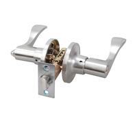 Steel door lever with pressed entry function at the same time, reversible door lock, adjustable bottom lock for front door and entry door