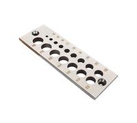 Steel Dowel Plate 16 Holes Dowel Maker Steel Plate Metric Scale, 4mm-16mm Available for All Softwoods and Hardwoods