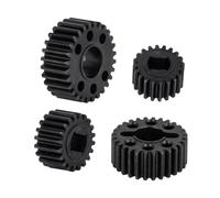 Steel Driveshaft Set VDI Universals Rear Straight Axle Shafts 20T/28T Portal Gear Set for Vanquish Products VS4-10 F10 Axles (4pcs 20T/28T Portal Gear Set)