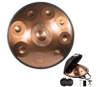 Steel Drum 12 Notes Handpan 440HZ Adult's Handpan Drum 9 Notes Durable Professional Tonguedrum Brass Surface D Minor 22in 432hz (Color : 440Hz, Size : 9 notes)