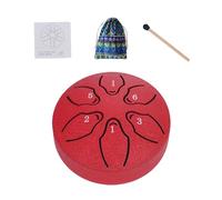 Steel Drum, 6 Note 3 Inches Small Ethereal Drum Hand Drum Percussion Instrument, Steel Drum For Kids Beginner Steel Drum, With Drum Mallets, Music Book