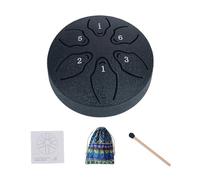 Steel Drum, 6 Note 3 Inches Small Ethereal Drum Hand Drum Percussion Instrument, Steel Drum For Kids Beginner Steel Drum, With Drum Mallets, Music Book