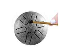Steel Drum | 6 Note Steel Tongue Drum Musical Instrument | 3 Inch Steel Drum for Meditation, Music Education, Entertainment, Kids, Adults, Families, Beginners