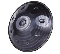 Steel Drum Instrument, Handpan Drum in D Minor, 432Hz 10 Notes Steel Hand Pan Drum Set with Soft Handpan Bag, Mallets, Handpan Stand