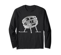 Steel Drum Line Art Musician Long Sleeve T-Shirt