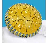 Steel Drum, Steel Tongue Drum 7 Inches 11 Notes, Percussion Instrument Handpan Drum,Tank Drum for Beginner, Meditation, Healing, Kids and Adults