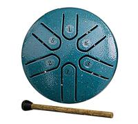 steel drum Thickened Drum Body, Stable Sound Quality Tongue Drum Rubber Bottom, Not Easy to Slide Rain Drum Suitable for Concerts(Green,B)