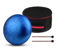 Steel Drum Tongue 14 Inchs 15 Notes, Percussion Instrument Kit Carry Bag With Music Book Mallets, Children's Music Enlightenment,for Adults Yoga Meditation (Color : Blue)