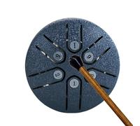 Steel Drums 3 inch 6 Tone Pocket Drums Mini Steel Tongue Drum Yoga Meditation Handpan Drum Musical Instrument for Beginners