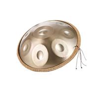Steel Drums 9/10/12 Tones, 22Inch Handpan-Drum for adults, Steel Drum in D Minor with Drums Bag and Holder, 440HZ Handpan Instrument For Sound Healing(Gold,12 Notes)