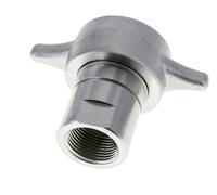 Steel EDBRO Screw Couplings G 1 inch Female Threads Loose Half D 54 mm