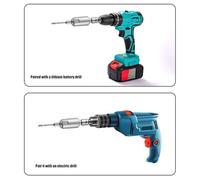 Steel Electric Drill Wrench to Hammer Converter Enhances Tool Versatilities for Mechanics and Drilling Craft Projects Compatibles Drill Adapter