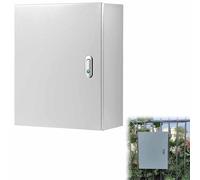 Steel Electrical Box, Indoor&Outdoor Junction Box, Wall Mounted Electronics Enclosure, Universal Waterproof Box with Mounting Plates and Safety Locks(30x40x20cm/12x16x8in)