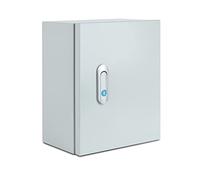 Steel Electrical Junction Box, Indoor&Outdoor Electrical Enclosure Box, Wall Mounted Waterproof&Dustproof Metal Box, Universal Electric Equipment Enclosure Box with Safety Locks and Mounting Plates