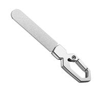 Steel Emery File - Reusable Double Part Toenail Shaper, Compact Handheld Filing Tool, Edge Smoother for Cuticle Trimming, Salon Grooming Equipment, Personal Beauty Accessory for Girls Boys Adult