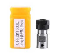 Steel ER11A-5mm Collet Holder, CNC Milling Motor Spindle Chuck Extension Rod for Boring, Drilling, Tapping