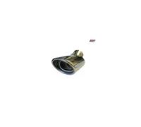 Steel Exhaust Trim Tip Muffler Chrome Tail Car Van 57mm Universal Curved UK Stoc