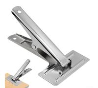 Steel Fabric Clamp for Sewing, Crafting & Binding - 196mm Movable Cloth Clip with Strong Spring Grip, Holds 0-58mm Thickness, Silver Metal Clothes