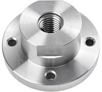 Steel Faceplate for Wood for Lathe 3inch Diameter Woodworking Machine Chuck with Thread Size 18mm and Mounting Holes Designed for Accurate Wood Turning(18mm). Optimized for Woodturning, Spindle C...