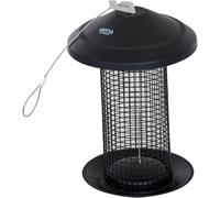 Steel Feeding Post Bird Feed Station Feeding Place With Wire Mesh 13x13x22 Cm